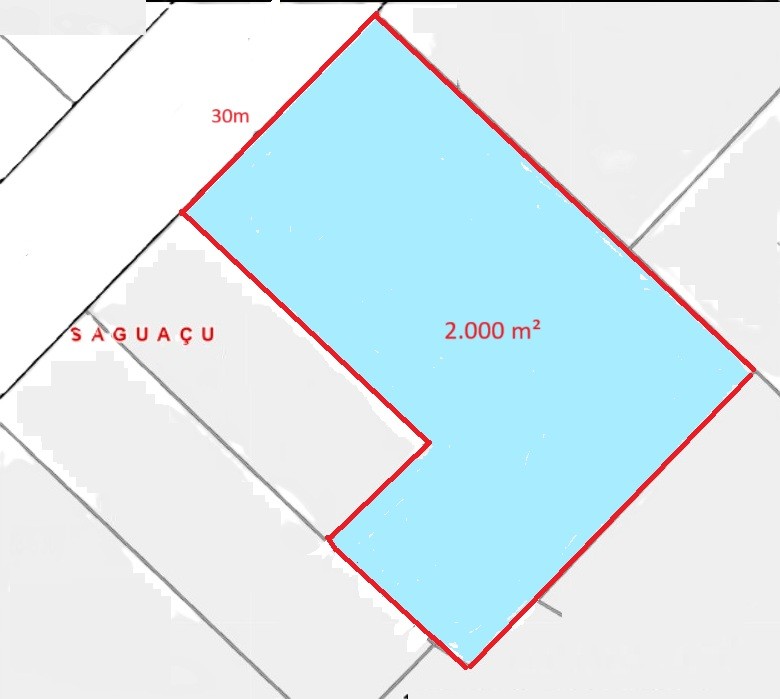 Terreno/Lote à venda  no Saguaçu - Joinville, SC. Imóveis